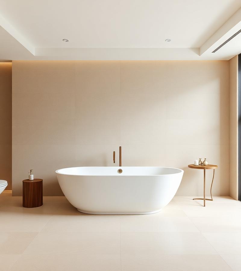 Baño moderno con azulejos